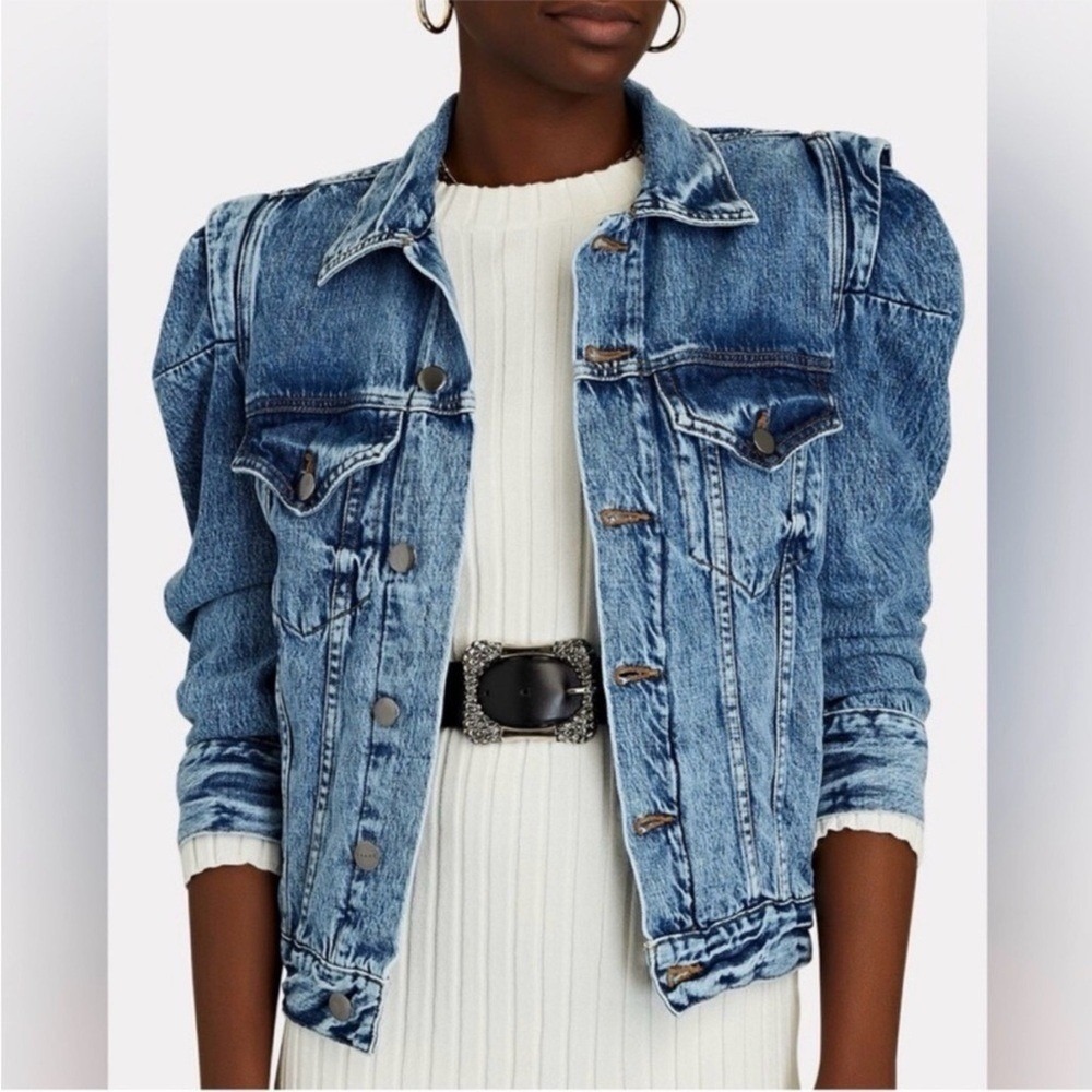 Frame Denim Blue Jean Jacket $375